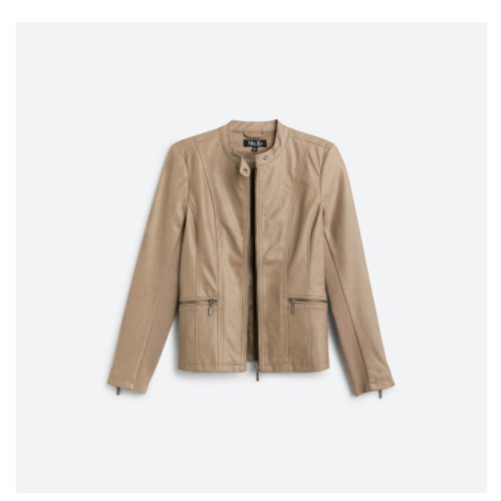 Never Worn Faux Leather Jacket